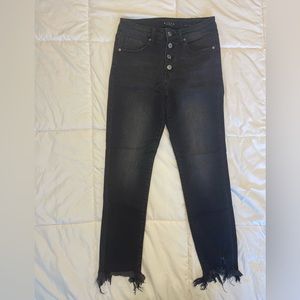 ‘Risen’ High waited, distressed black jeans